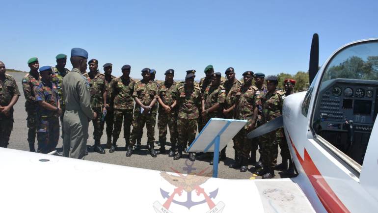 SENIOR JOINT COMMAND AND STAFF COURSE 40 VISITS LAIKIPIA AIR BASE AND KAKUZI PLC