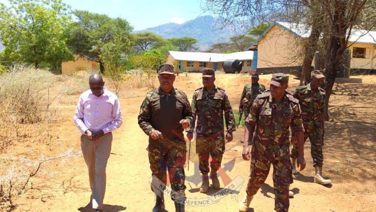 COMMANDER CONSTRUCTION ENGINEER BRIGADE INSPECTS NORTH RIFT PROJECTS